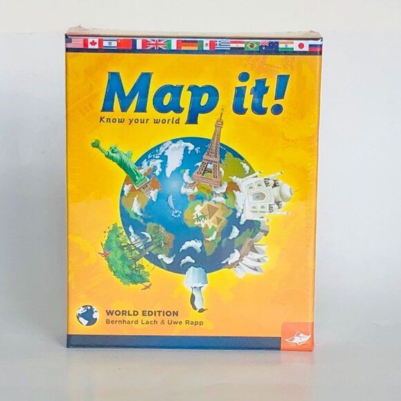 New Sealed FoxMind Games Map It Know your World (World Edition) For Age 10+ - Picture 6 of 13
